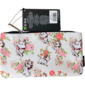 Disney Loungefly Marie Aristocats Floral AOP Pencil Case Pouch WDCB0406 New